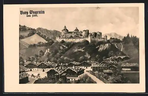 AK Wagrain, Blick auf die Burg