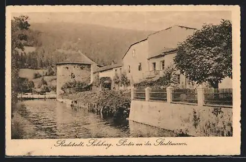 AK Radstadt / Salzburg, Partie an der Stadtmauer