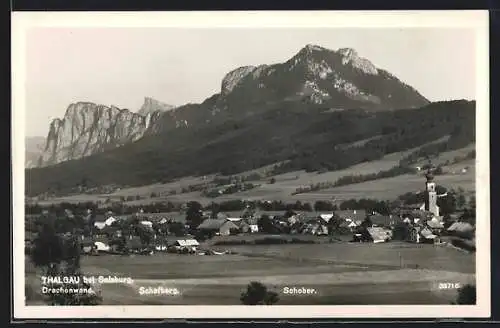 AK Thalgau / Salzburg, Panorama mit Blick auf Schafberg und Schober