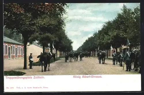 AK Zeithain, Truppenübungsplatz, König Albert-Strasse