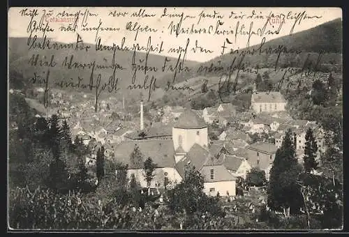 AK Ruhla, Totalansicht aus der Vogelschau