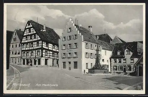AK Pfullendorf, Strassenpartie am Marktplatz