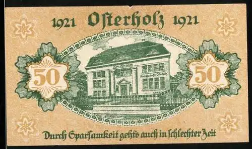 Notgeld Osterholz 1921, 50 Pfennig, Kurhaus