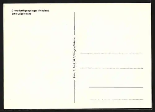 AK Friedland / Leine, Grenzdurchgangslager