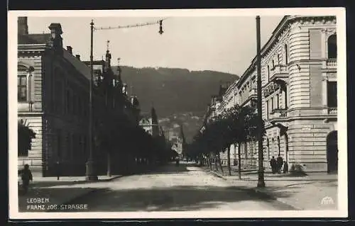 AK Leoben, Blick in die Franz Josef-Strasse