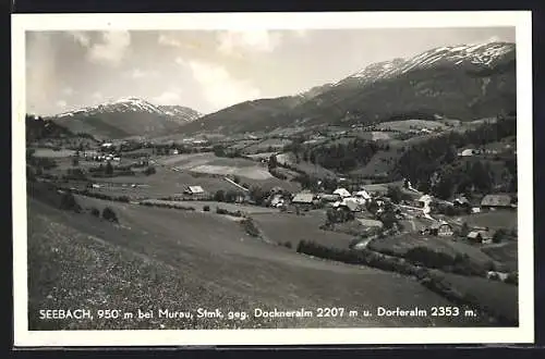 AK Ramsau am Dachstein, Seebach gegen Dockneralm und Dorferalm
