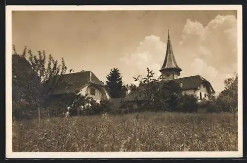 AK Aeschi, Kirche u. Pfarrhaus