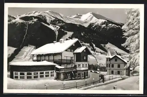 AK Saalbach, Sport-Hotel und Cafe-Restaurant J. und M. Berger im Winter