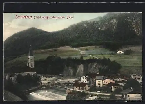 AK Schellenberg / Untersberg, Teilansicht mit Kirche