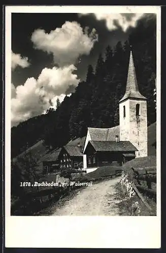 AK Sonntag, Buchboden /Gr. Walsertal, Weg zur Kirche