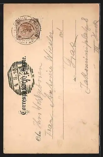 Künstler-AK St. Michael /Obersteiermark, Ortsansicht mit Kirche