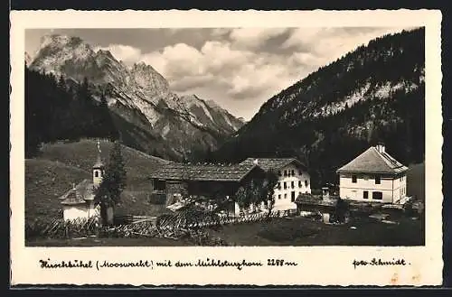 AK Weissbach bei Lofer, Hirschbühel /Mooswach gegen Mühlsturzhorn