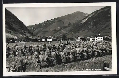 AK Rauris, Wörth, Panoramablick gegen Rauris