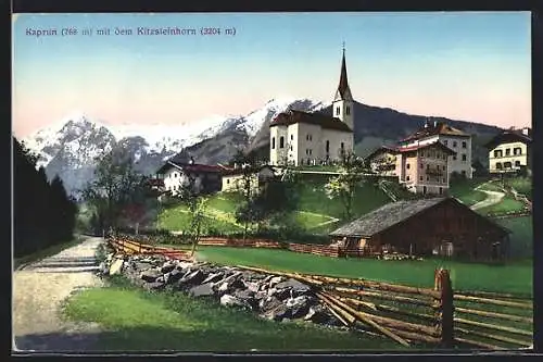 AK Kaprun, Strassenpartie mit dem Kitzsteinhorn