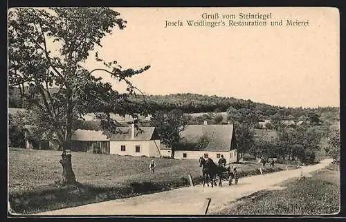 AK St. Andrä-Wördern, Restauration & Meierei Weidlinger am Steinriegel