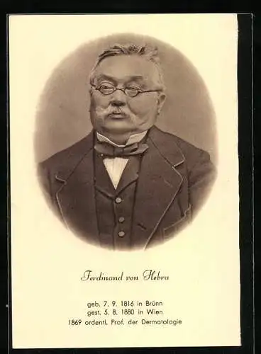 AK Ferdinand von Hebra, Ordentlicher Professor der Dermatologie