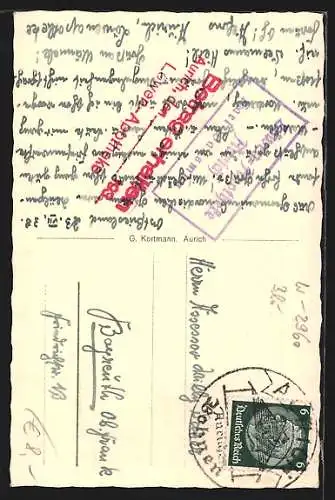 AK Aurich / Ostfriesland, Windmühle