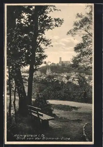 AK Königstein / Taunus, Blick von der Bismarck-Eiche