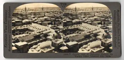 Stereo-Fotografie Keystone View Co., Meadville, Ansicht Damascus, General View, perhaps the Worlds oldest Inhabited City