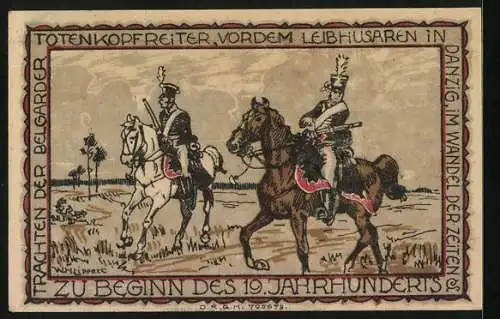 Notgeld Belgard, 50 Pfennig, Ritterhelm mit Stadtwappen