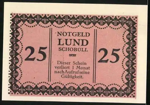 Notgeld Lund / Schobüll, 25 Pfennig, Die Kirmesfahrt