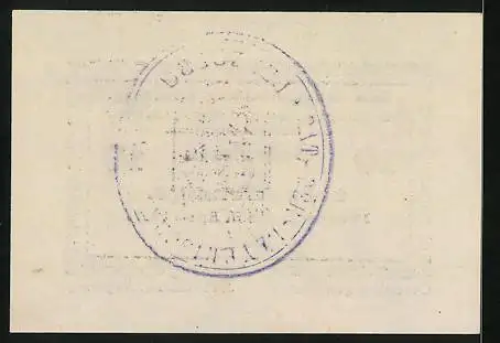 Notgeld Penzberg 1917, 10 Pfennig, Gedruckt von J. P. Himmer in Augsburg