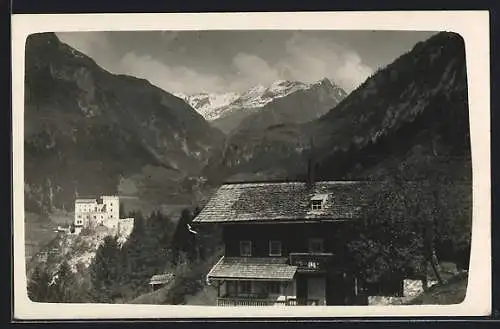 AK Windisch-Matrei, Bad Vorderburg, Blick auf Schloss Weissenstein