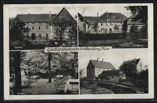 AK Wilchwitz, Gasthof, Garten, Forsthaus