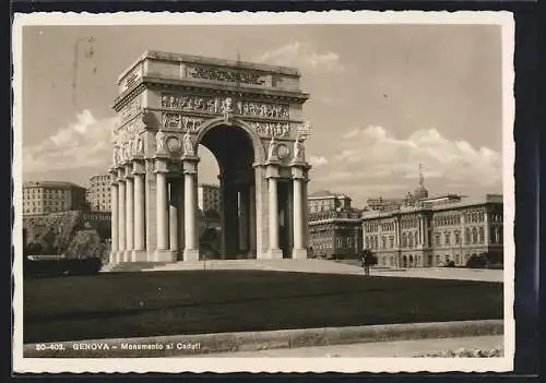 AK Genova, Monumento al Caduti