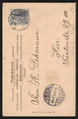 AK Dresden, Oscar Sick, Sänger und Humorist vom Königl. Conservatorium