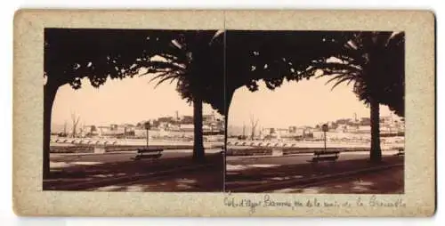 Stereo-Fotografie Keystone View Co., Meadville, Ansicht Cannes, vue general prise de la route, Cote d`Azur