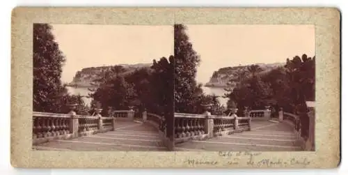 Stereo-Fotografie unbekannter Fotograf, Ansicht Monte Carlo, vue de Monte Carlo, Cote d`Azur