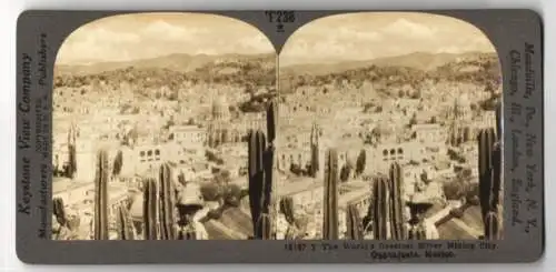 Stereo-Fotografie Keystone View Co., Meadville, Ansicht Guanajuato, World`s greatest Silver Mining City, Mexico