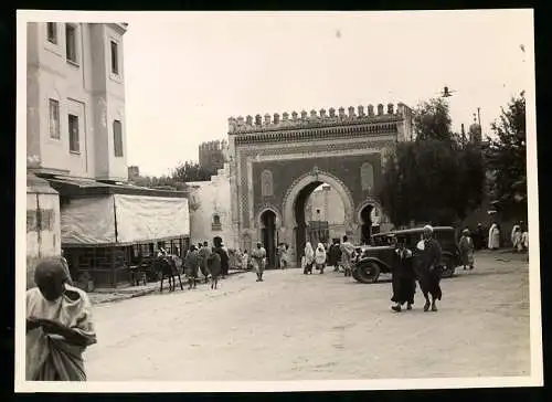 Fotografie Winter, Ansicht Fez - Fes / Marokko, Tor - Durchgang im Stadtzentrum