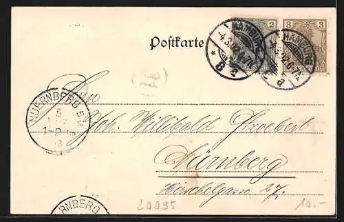 AK Hamburg-St.Pauli, Botanischer Garten