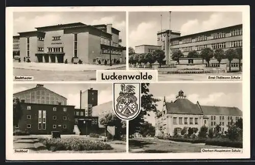 AK Luckenwalde, Ernst-Thälmann-Schule, Stadtbad