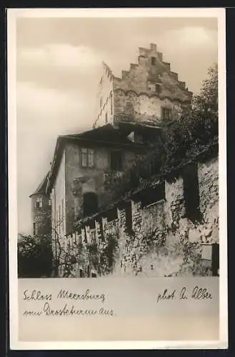 AK Meersburg am Bodensee, Schloss vom Drosteturm aus