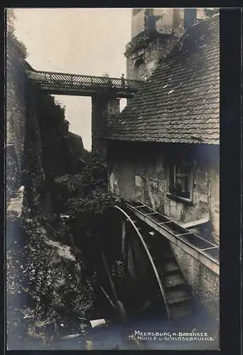 AK Meersburg, Wassermühle und Schlossbrücke