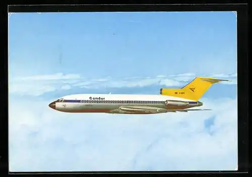 AK Flugzeug der Condor Europa-Jet Boeing 727-30 in der Luft