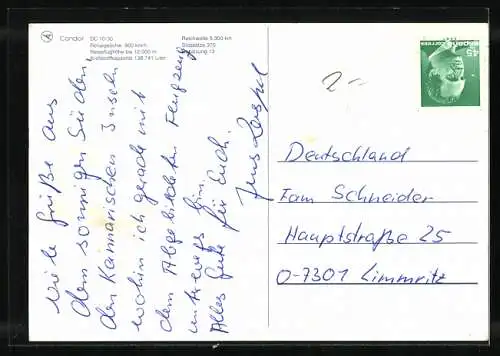 AK Flugzeug DC 10-30 von Concord im Flug