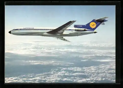 AK Flugzeug Boeing 727 Europa-Jet über den Wolken