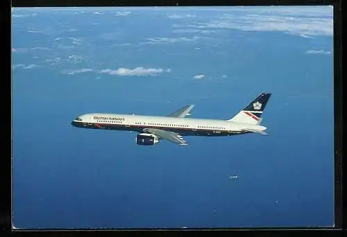 AK Flugzeug Boeing 757 der British Airways in der Luft