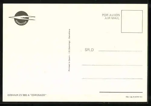 AK Flugzeug, Spantax in der Luft