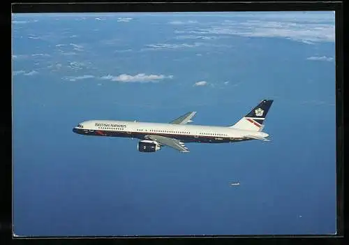 AK Flugzeug Boeing 757 der British Airways in der Luft