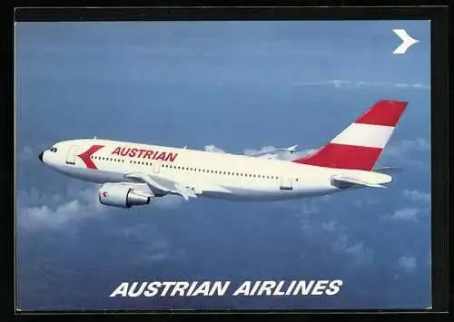 AK Flugzeug, Linienflugzeug der Fluglinie Austrian Airlines, Airbus A 310-324