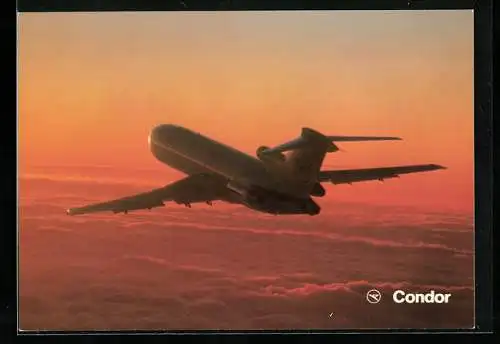 AK Flugzeug Boeing 727-230 von Condor Europa-Jet in der Luft