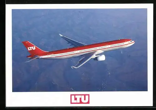 AK Flugzeug Airbus A 330-300 der LTU in der Luft