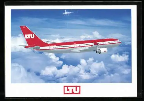 AK Flugzeug Airbus A 330-300 der LTU in der Luft