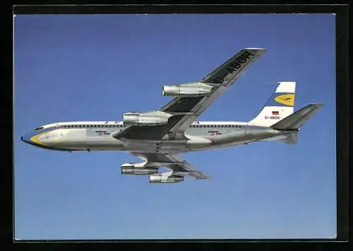 AK Flugzeug Boeing Jet 720B von Lufthansa im Flug