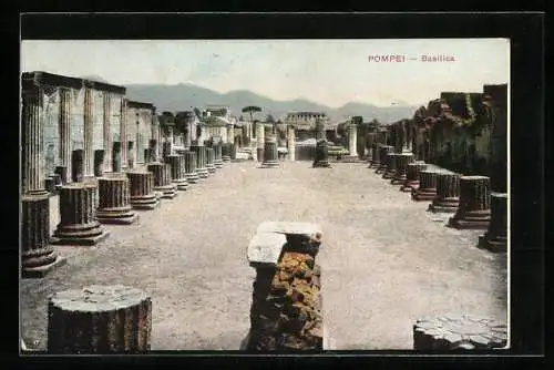 AK Pompei, Basilica, edifizio ove si rendeva la giustizia